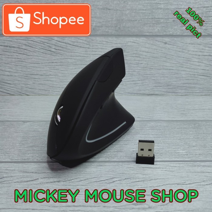 Jual MOUSE VERTICAL VERTIKAL WIRELESS ERGONOMIS ERGOMONIC GAMING 2.4GHZ ... Mouse Wireless Ergonomis Kekinian