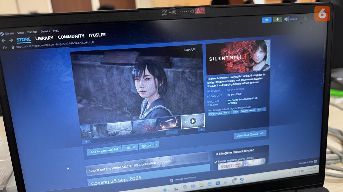 Silent Hill f Rilis 25 September 2025, Cek Spesifikasi PC Minimum dan Rekomendasi