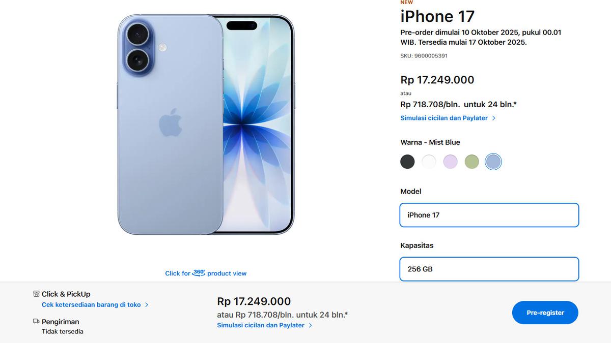 Harga iPhone 17, 17 Pro, 17 Pro Max, dan iPhone Air di Indonesia