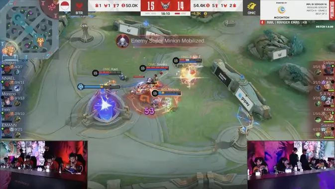 Jadwal MPL ID S16 Week 6: Pertandingan Menarik Onic vs RRQ Hoshi