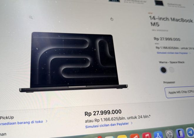 MacBook Pro M5 14 Inci Resmi di Indonesia Daftar Harga Lengkap