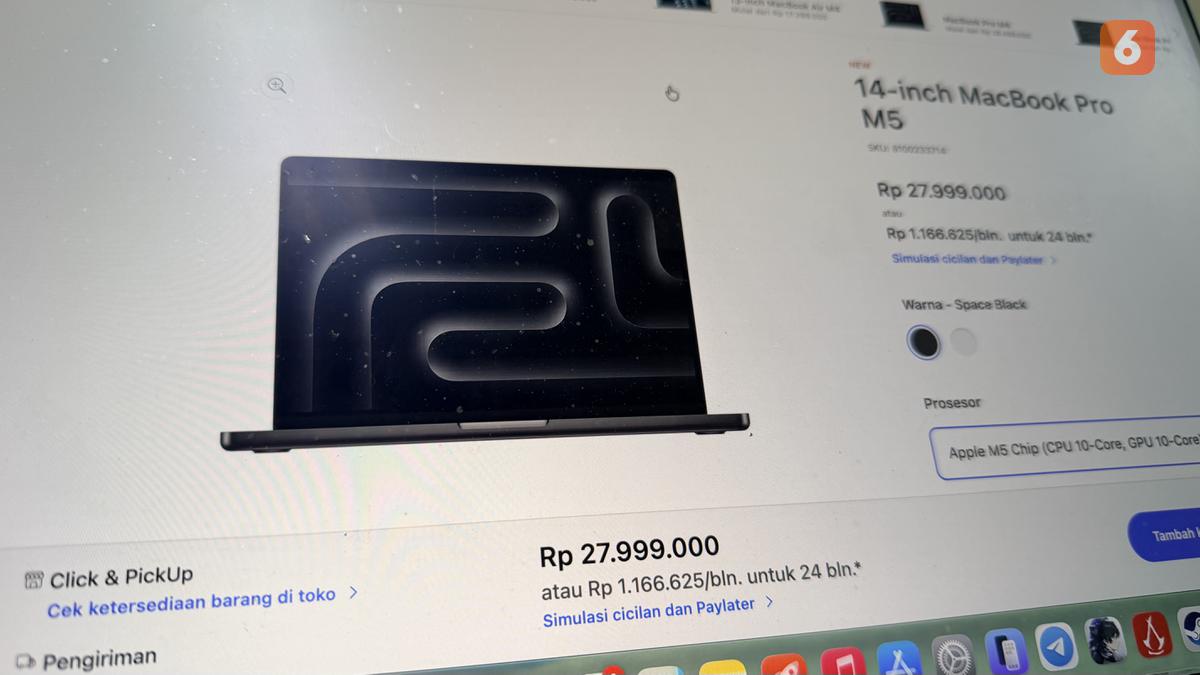 MacBook Pro M5 14 Inci Resmi di Indonesia Daftar Harga Lengkap